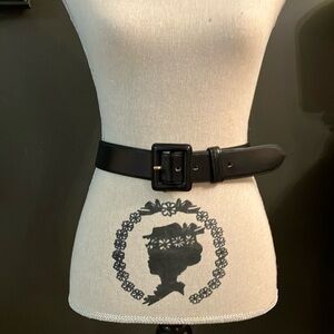 Banana Republic Black Made In Italy Leather Belt